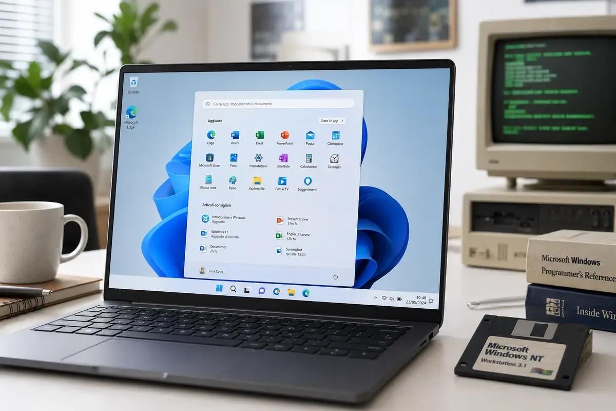 Windows 11 sembra moderno, ma sotto conserva ancora un cuore anni ’90